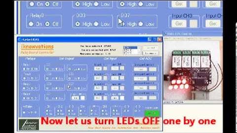 Driving LEDs through RS232 Serial Port IO