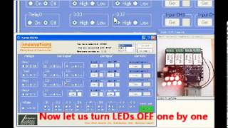 Driving LEDs through RS232 Serial Port IO