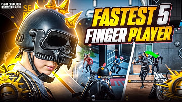 Fastest 5 Finger Player 💀| FASTEST 1v4 Clutches |