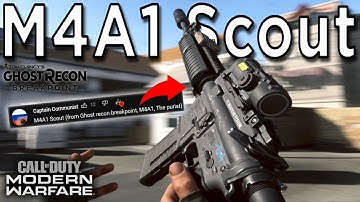 Recreate the Ghost Recon Breakpoint M4A1 Scout on Modern Warfare 2019 PS5 Gameplay