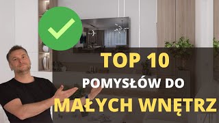 👍 TOP 10 ŚWIETNE POMYSŁY DO MAŁYCH MIESZKAŃ 👌MAŁA PRZESTRZEŃ