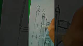 Sketching Taj mahal drawing?? drawing flowerart buddhadrawing