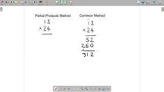 MATH 1901 V4b: Multiplying Multidigit Numbers Using the Partial Products Method