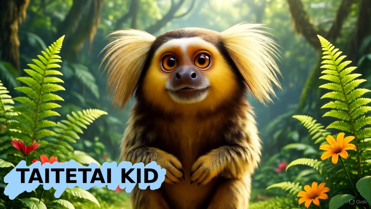 The Marmoset Song - Fun Animated Music Video for Kids -  Children's song - TAITETAI KID