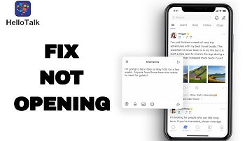 How To Fix And Solve Not Opening On Hello Talk App | Final Solutionte