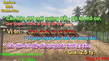 T.22: Cần bán 495 m2 đất ở Vạn Ninh Khánh Hòa - xã Vạn Lương
