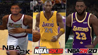 Scoring With The Best Player In Every NBA 2K Game! (NBA 2K - NBA 2K20)