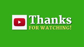 6 Great Thanks for Watching | GREEN SCREEN (Free to use)