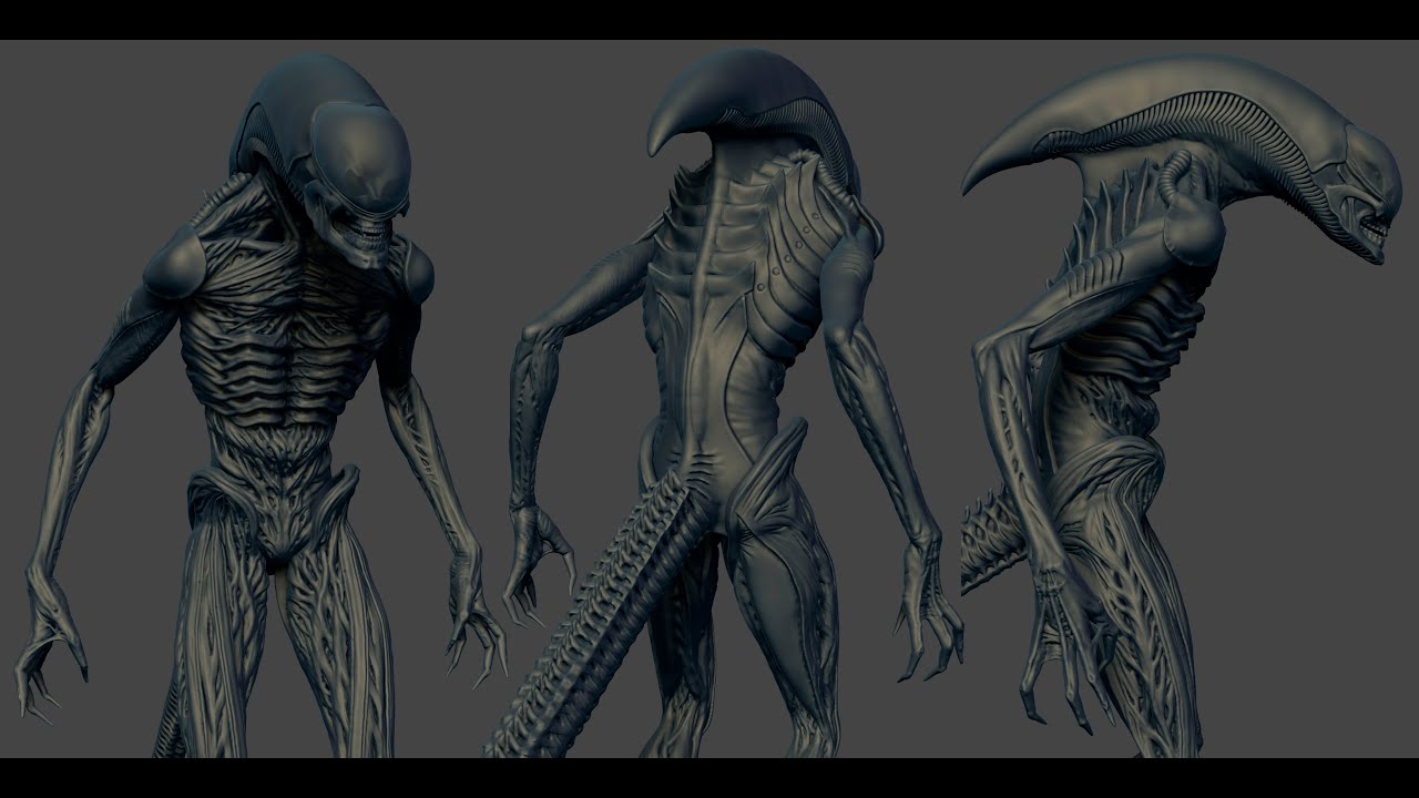 zbrush alien model