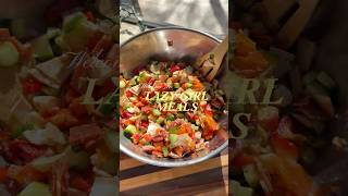 Italian Chop Salad 🥗 Easy High Protein No Cook Lunch Idea!