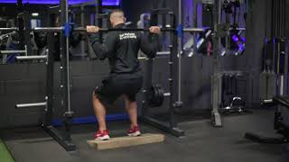 Heel Elevated Smith Machine Squats
