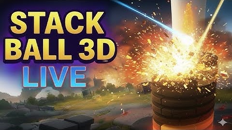 🔴LIVE 💥 STACK BALL 3D ULTIMATE CHALLENGE Crash Game live  😍  #livestream #gaming   #shortslive #live