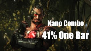 MKX: Kano Kombo! 41% One Bar! Tutorial!