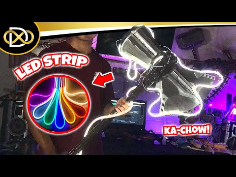 AMAZING!!! Stormbreaker Lightning Effect for COSPLAY with LED Strips (How to)