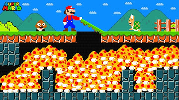 Super Mario Bros., but Mario Becomes IMMORTAL with Infinite Super Mushrooms