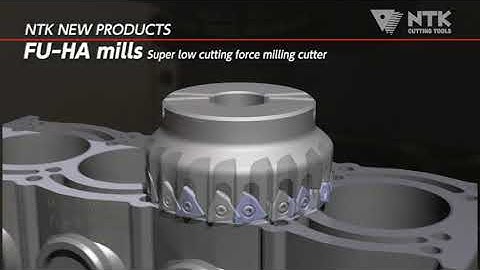 Super low cutting force milling cutter "FU-HA Mills"(Metric ver.)