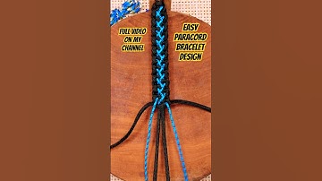 Easy to make Paracord bracelet #shorts #diy #bracelet #handmade #howto #design #style #tutorial