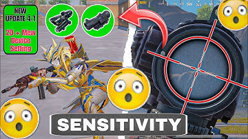 Update 4.1 zero recoil Best sensitivity and All Control Settings for all devices in BGMI/PUBGM