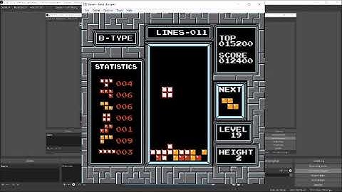 [NES Tetris] PAL B-Type 19-2 cleared