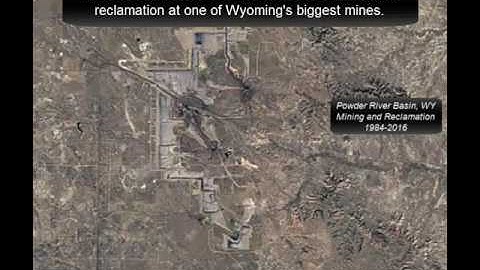 Satellite Imagery of Mining and Reclamation (1984 to 2016) - Powder River Basin, WY