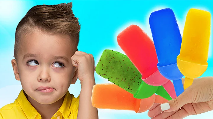 Vlad and Niki pretend play cooking fruit ice cream