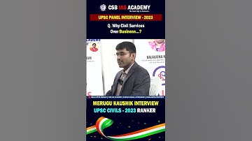 AIR - 82 #MERUGU KAUSHIK #upsc2024 #upscaspirants  #upsc #civilservices