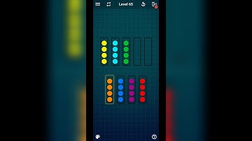 Ball Sort Puzzle Level 65 Solved