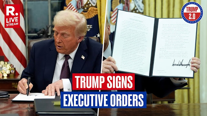 U.S. President Donald Trump Signs Batch Of Executive Orders I Republic TV