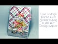 Eine lustige Karte zum Geburtstag in A6 mit Designpapier