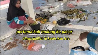 pertama kali mulung ke pasar setelah sekian lama,,di kasih Ikan lele Alhamdulillah