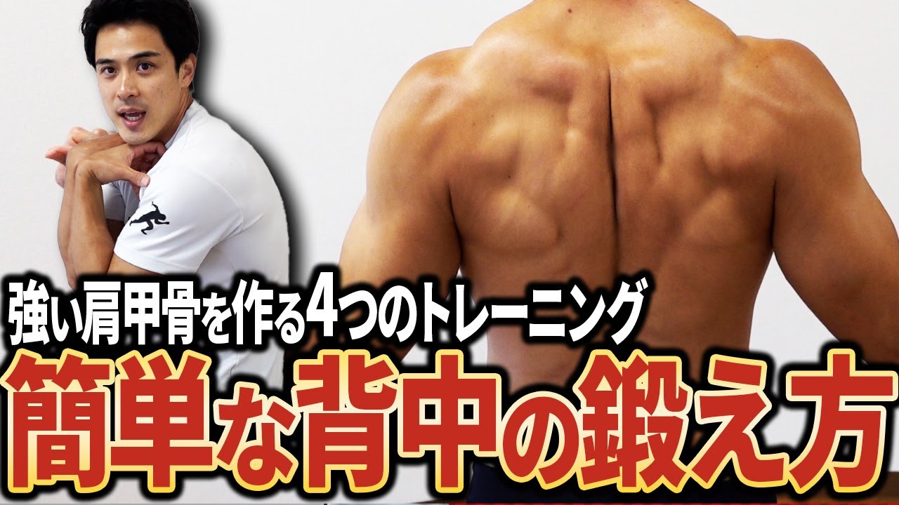 【猫背】肩甲骨を鍛える簡単なトレーニングで強い背中をつくります。