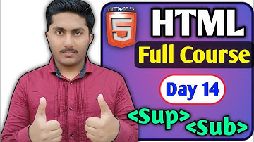 Sub (subscript) tag, Sup (Superscript) tag In HTML 5 Tutorial In Hindi | sup and sub tag in html