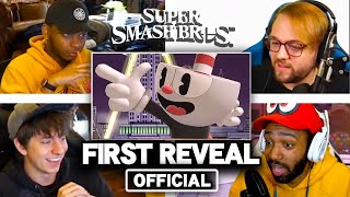 All Reactions to CUPHEAD Reveal Trailer - Super Smash Bros. Ultimate