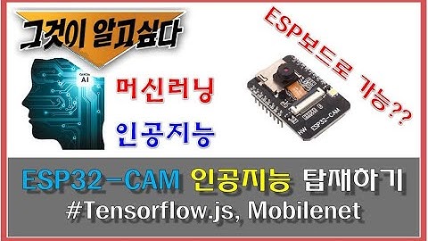 ESP32-CAM 영상에 머신러닝 더하기 (Mobilenet) with Tensorflow.js