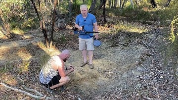Minelab SDC2300 with the adapter  testing Nugget finder coils including a 25" Evolution.