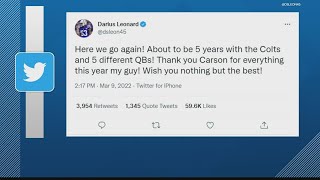 Colts players react as Wentz traded to Washington Commanders