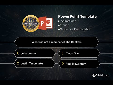 Who wants to be a Millionaire - PowerPoint Template Tutorial | Free Download with SlideLizard