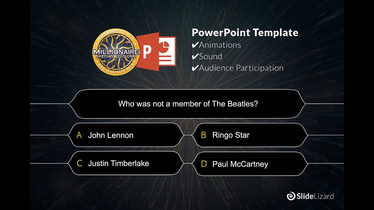 powerpoint template who wants to be a millionaire