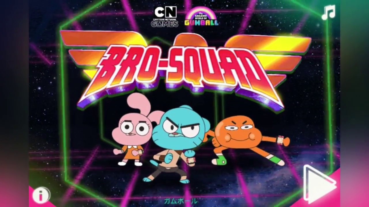 THE AMAZING WORLD OF GUMBALL GAME - BRO SQUAD - CARTOON NETWORK GAMES 