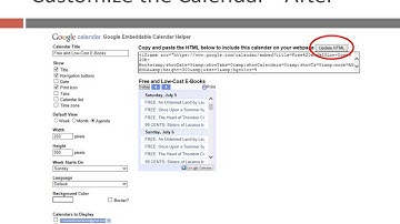 Adding a Google Calendar to Your Website
