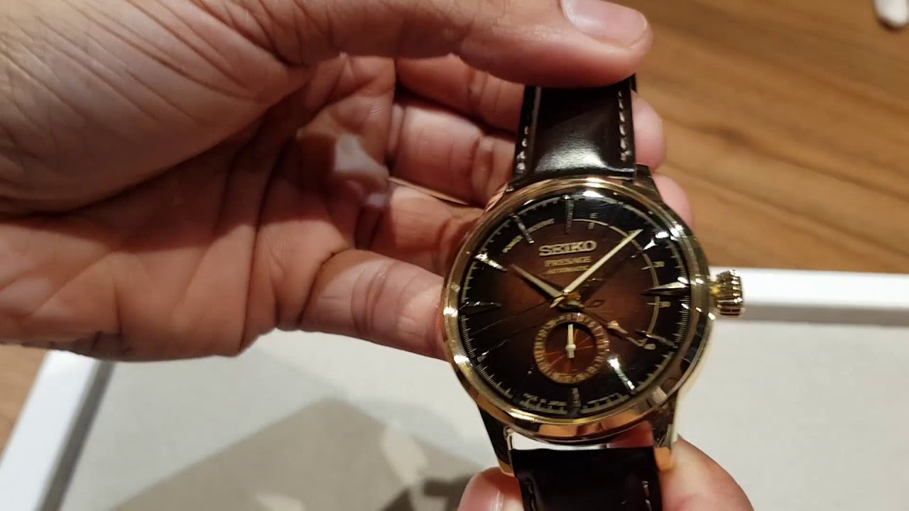 Seiko Presage Old Fashioned Cocktail 2019 Limited Edition SSA392J1 at  Baselworld 2019 - YouTube