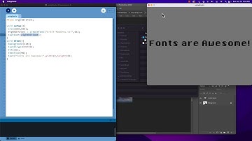 Using Custom Fonts in Programming with Processing