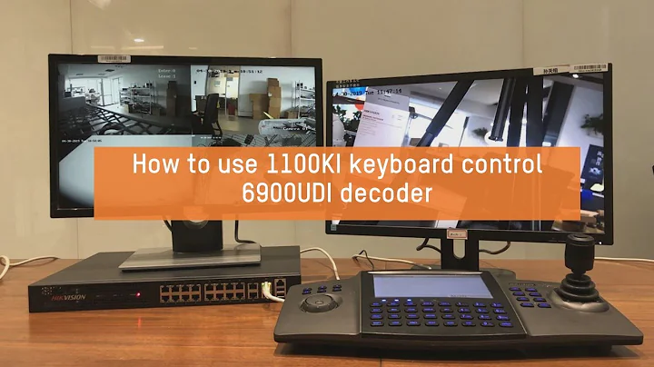 How to use 1100KI keyboard control 6900UDI decoder