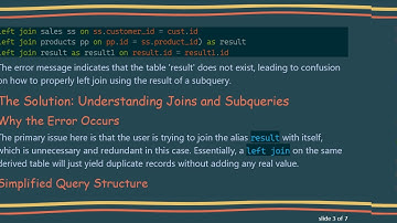How to Left Join the Result of a Subquery in MySQL