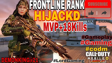 🚢 UNSTOPPABLE MVP on HIJACKED!🔥 | COD Mobile Ranked Frontline #codm#youtube#trending #gaming#foryou 