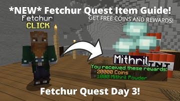 *NEW* Fetchur Quest Guide Day 3! What YOU NEED! | Hypixel Skyblock #95