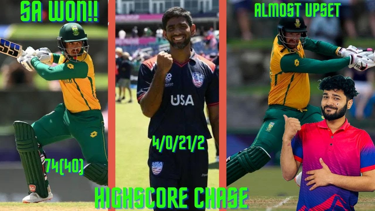 ICC T20 WC 2024: SA VS USA🔥🔥 :South Africa Won By 18 Runs😱😱: Post Match Analysis👌