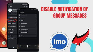 Disable Notification Of Group Messages On Imo HD. |Technologyglance