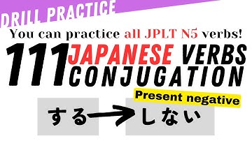 Mastering the ないForm: Learn Conjugated Forms and Meanings of JLPT N5 Verbs"