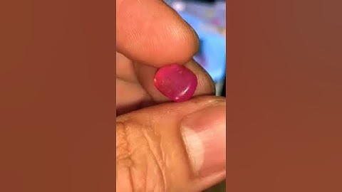 khối ruby Fanxet Yên Bái hơn 5ct cắt mài đẹp #gemstone #ruby #gem